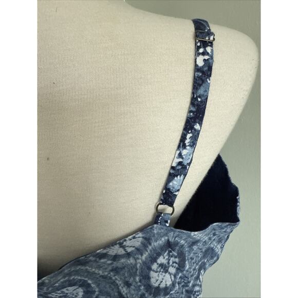 Ralph Lauren Women’s Blue Linen Patchwork Sleeveless Midi Dress Size 18 NWT $265 - Picture 5 of 7